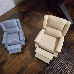 Recliner Different Colors — 1:12 scale dollhouse miniature, living room furniture by Miniatures 4 Life